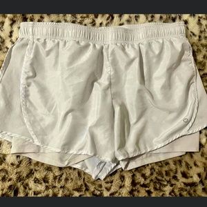 RBX White running shorts
